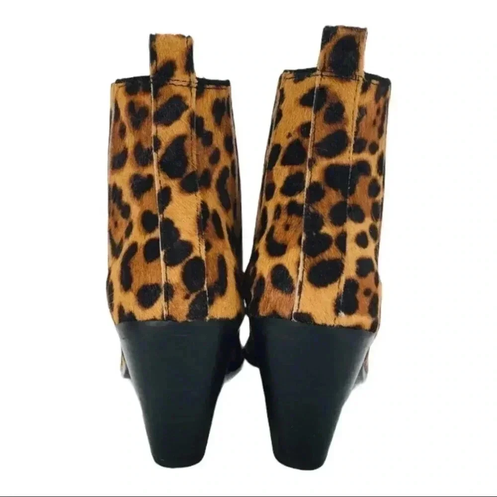 Nine West Lexa Calf Hair Ankle Booties Size 6.5M - Picture 6 of 13